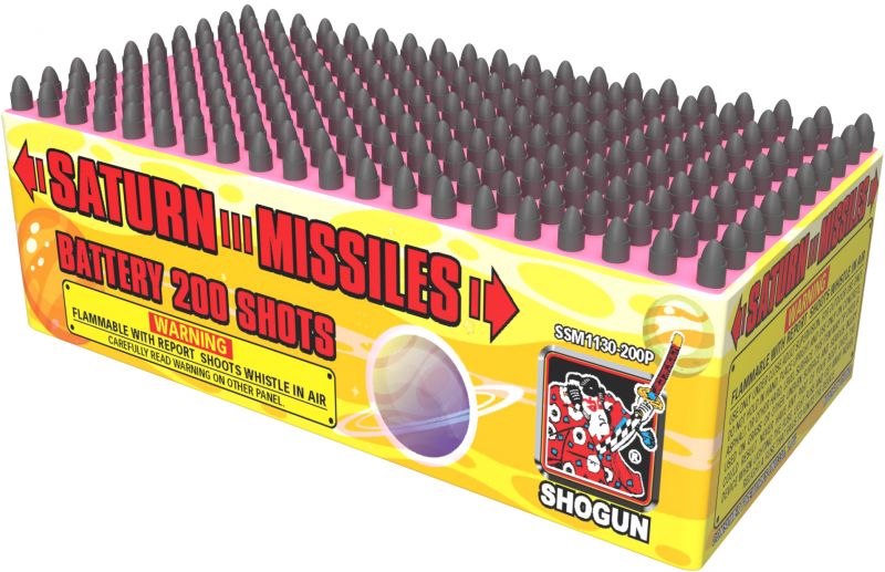 Saturn Missile Battery 200 Shots (Plastic Mould)